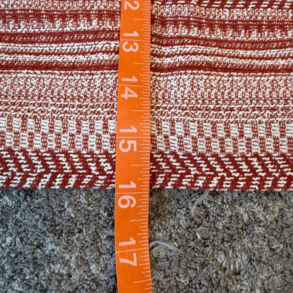 Banana Republic Red White Chevron Stripe Cotton Mini Skirt 4 211675-01 SUM16 - Picture 8 of 10
